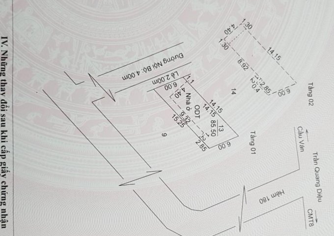 Bán nhà 1 trệt, 1 lầu, hẻm 180 đường Trần Quang Diệu, hẻm xe hơi, giá 1.9 tỷ