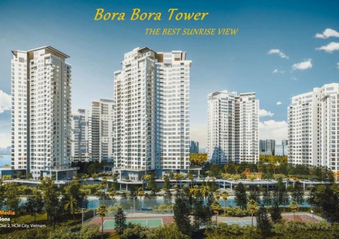 Bán căn hộ 3 phòng ngủ tháp Bora Bora, B-18.08, view sông Sài Gòn , Q.7, giá bán 6.3 tỷ (có VAT)