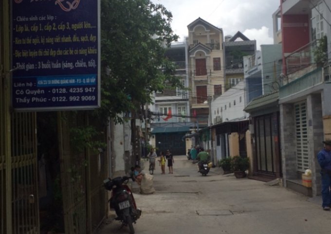 Bán nhà 416/23/22 Dương Quảng Hàm, P.5, Gò Vấp. Dt: 4x10.39m. Giá 3.99 tỷ tl