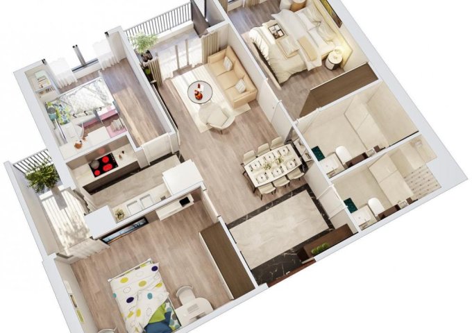 Bán căn hộ 3 phòng ngủ giá chỉ từ 3.1 tỷ tại Imperia Sky Garden, Hai Bà Trưng