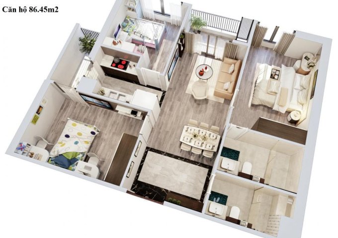 Bán căn hộ 3 phòng ngủ giá chỉ từ 3.1 tỷ tại Imperia Sky Garden, Hai Bà Trưng