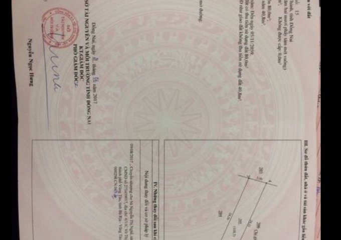 cần bán đất  X.Long Đức H.Long Thành T.Đồng Nai