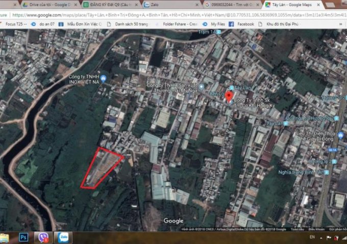 Bán đất nền dự án tại Đường Tây Lân, Bình Tân diện tích 64m2  giá 19 Triệu/m² lh 0931334691