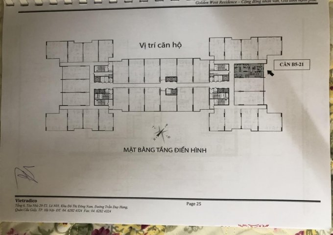 Bán căn hộ Chung cư Golden West số 2 Lê Văn Thiêm, Thanh Xuân