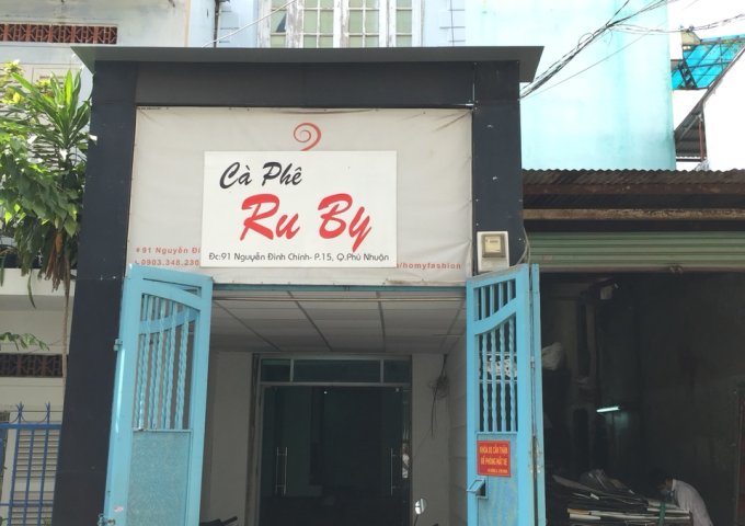 Chính chủ cho thuê nhà 91 Nguyễn Đình Chính, P15, Phú Nhuận, 3x16m trệt 2 lầu, gác lửng, 21 tr/th