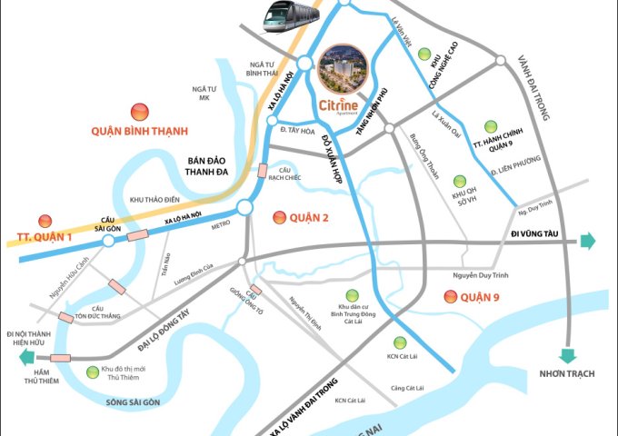 Bán căn hộ Citrine Apartment, mặt tiền Tăng Nhơn Phú, Quận 9