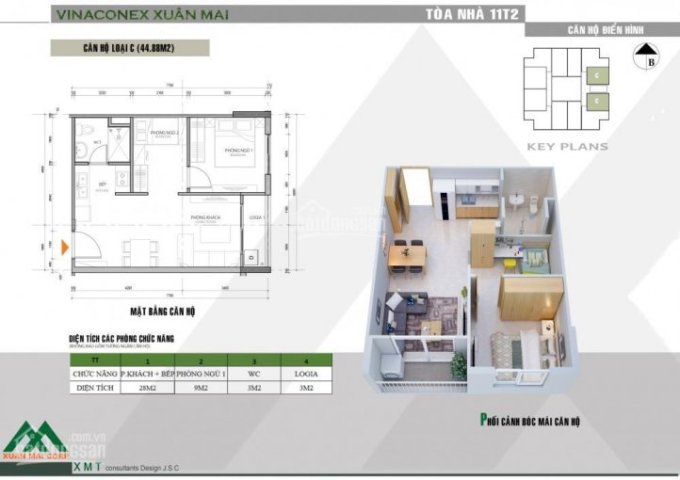 Bán căn hộ chung cư tại xã Thuỷ Xuân Tiên, Chương Mỹ, Hà Nội diện tích 58m2, giá 400 tr