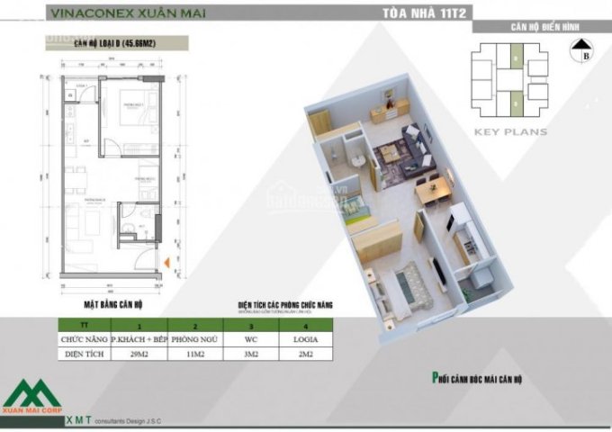Bán căn hộ chung cư tại xã Thuỷ Xuân Tiên, Chương Mỹ, Hà Nội diện tích 58m2, giá 400 tr