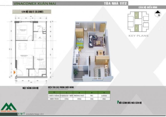 Bán căn hộ chung cư tại xã Thuỷ Xuân Tiên, Chương Mỹ, Hà Nội diện tích 58m2, giá 400 tr