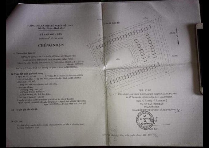 Bán đất dự án KDC Phú Xuân Cảng Sài Gòn, Nhà Bè, DT 147m2, 22 triệu/m2. LH: 0966.222.151 (Hương)