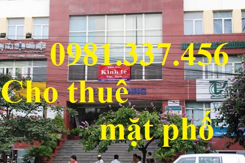 Cho thuê nhà mặt phố Nguyễn Hữu Thọ - Linh Đàm1500m 3 tầng mt:20m 40tr/th Quý mặt phố 0981337456