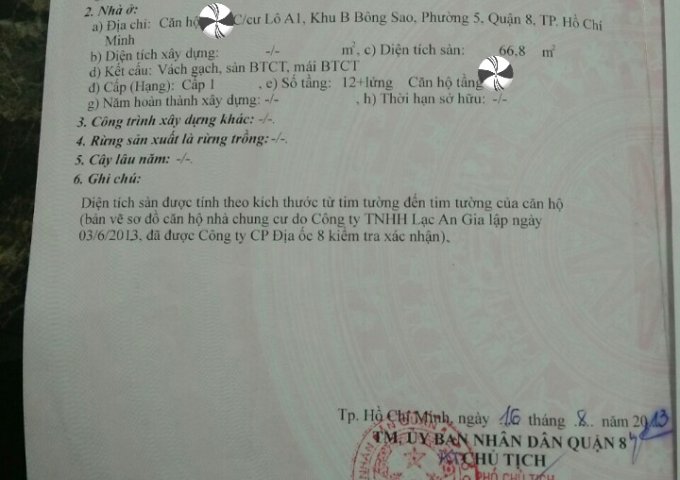 Bán căn hộ Chính Chủ Chung Cư Bông Sao Blook A, sổ hồng pháp lý, 66,8m2, có nội thất, giá 1.550 tỷ (TL)