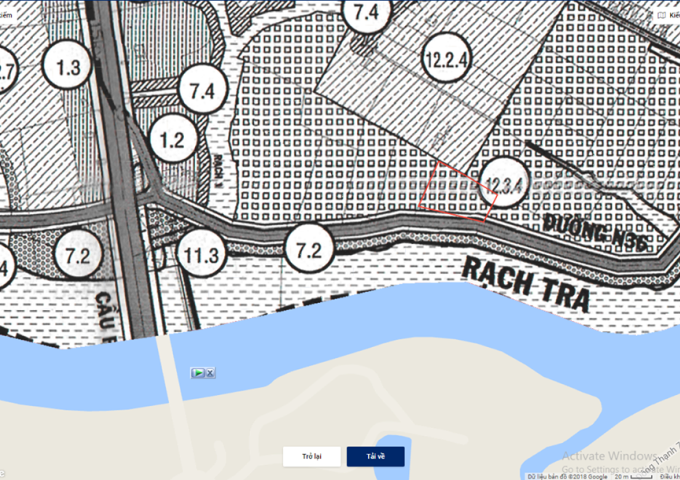 Bán 1034m2 đất mặt tiền đường bờ sông 20m, Xã Bình Mỹ, Củ Chi, ngay cầu Rạch Tra liền kề Q12