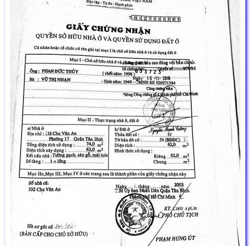 Chính chủ bán nhà MT 116 Chu Văn An.P.Tân Thành. 4 x 16, 3 lầu, 7,2 tỷ