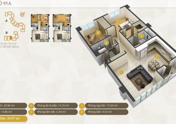 Bán căn hộ Imperia Quận 2 diện tích 135m2 3 phòng ngủ full nội thất