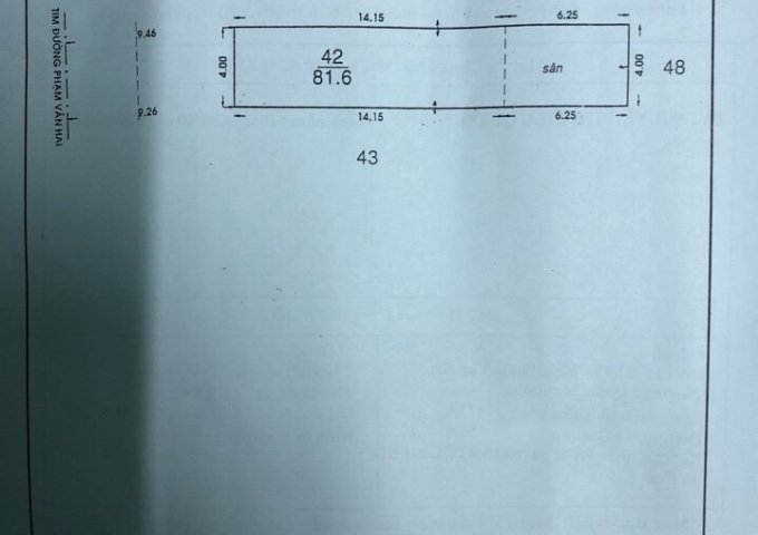 Bán căn nhà 91E Phạm Văn Hai, đối diện và đẹp nhất chợ Phạm Văn Hai