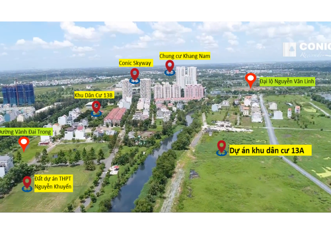 Dự án Conic Riverside - Mặt tiền Tạ Quang Bửu nối dài (30,5m), Đường Vành Đai Trong (60m) - Q.8 - Căn hộ mơ ước của vợ chồng trẻ. 