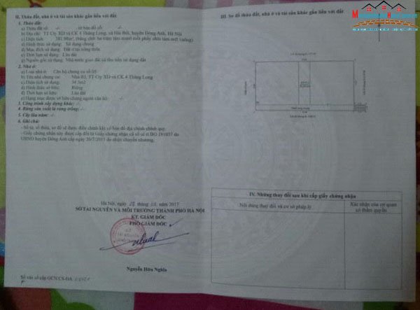 Bán căn hộ tập thể công ty XD và Cơ Khí Thăng Long 4, xã Hải Bối, Đông Anh, Hà Nội