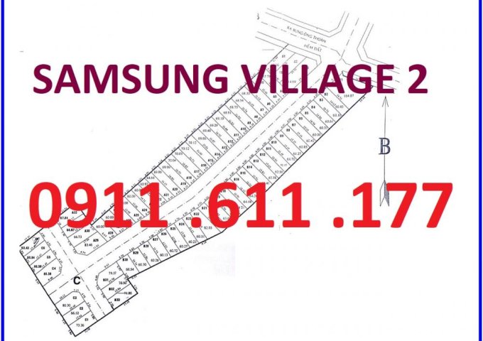 Lô A12, Samsung Village 2 tại đường Bưng Ông Thoàn, phường Phú Hữu, giá cực tốt