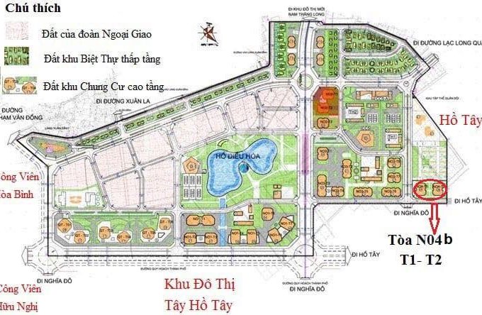Bán biệt thự lô góc khu dự án Ngoại Giao Đoàn