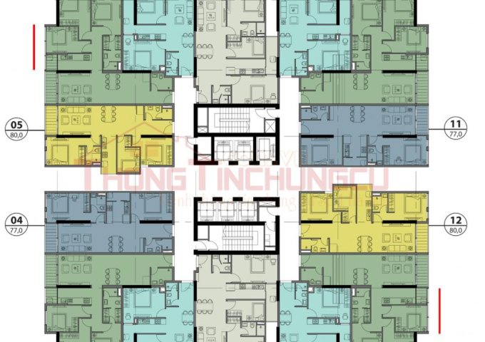 Cần bán 2 CC GoldSeason 47 Nguyễn Tuân, A 1007(60m2), A 0908 (90.8m2), giá 30 tr/m2