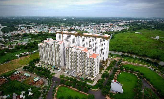 Cần bán căn hộ Happy City, Bình Chánh, DT 67m2, 2PN, tặng nội thất