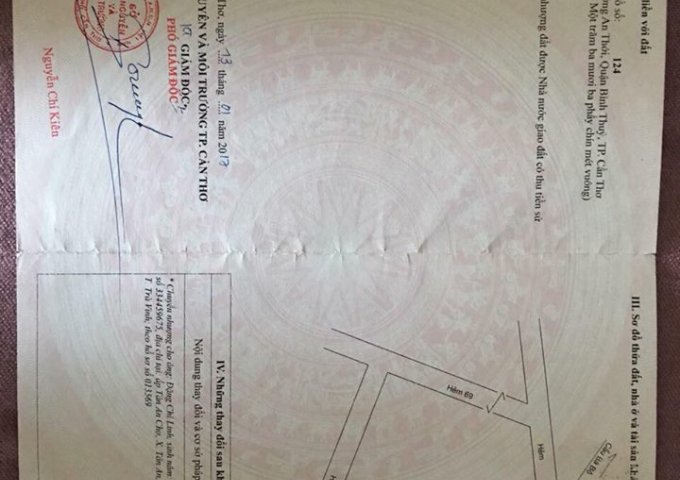 Bán đất tại đường Võ Văn Kiệt, Bình Thủy, Cần Thơ, diện tích 270m2, giá 1.5 tỷ