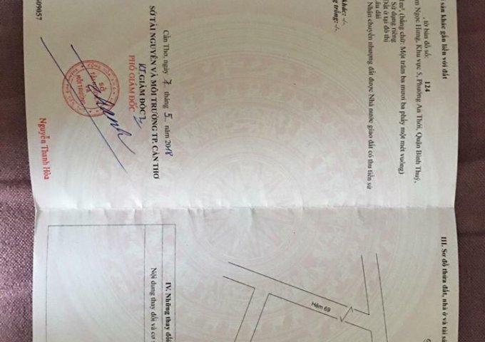 Bán đất tại đường Võ Văn Kiệt, Bình Thủy, Cần Thơ, diện tích 270m2, giá 1.5 tỷ