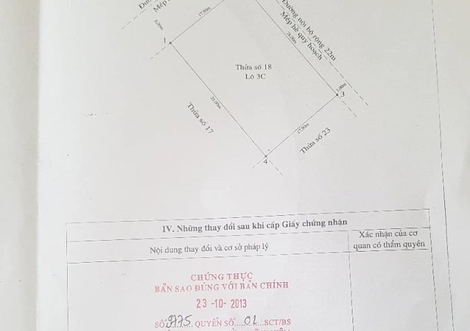 Cần bán đất biệt thự 501m2, tại lô 3C Lê Hồng Phong, Hải Phòng, giá 40 triệu/ m2