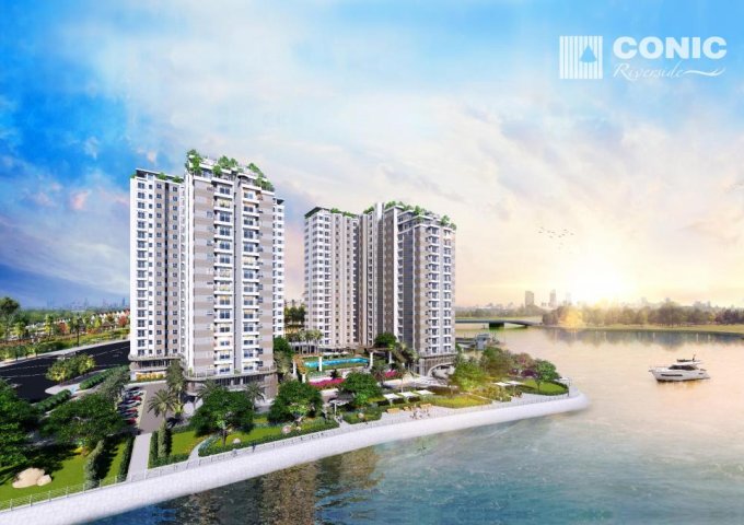 Bán căn hộ mới Conic Riverside ngay quận 8, MT đường Tạ Quang Bửu, giá 1.1tỷ 0906875766
