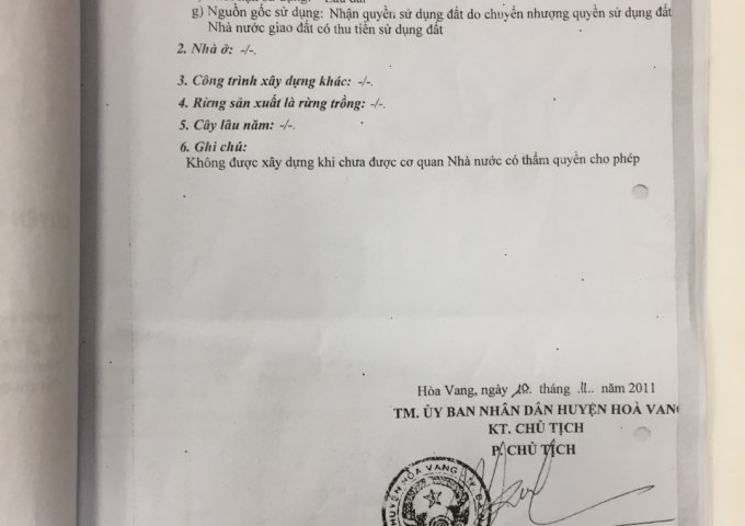 Bán đất tại Đường ĐT 601, Hòa Vang,  Đà Nẵng.