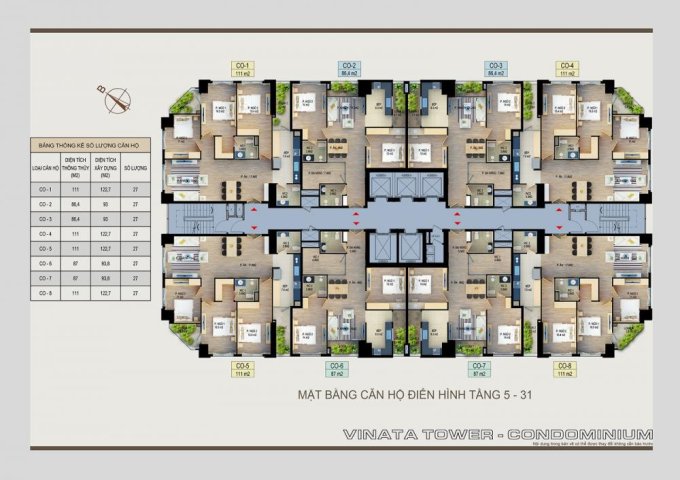 Bán căn hộ chung cư Vinata Tower 289 Khuất Duy Tiến, Trung Hòa, Cầu Giấy giá 2,8 tỷ