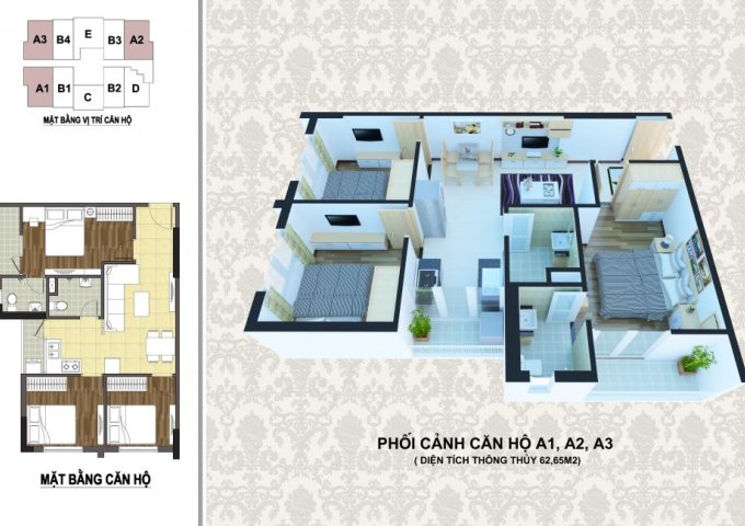 Bán chung cư Handico 30 tòa A4 đường 3/2, giá chỉ từ 617 triệu đồng