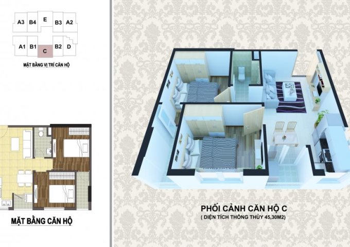 Bán chung cư Handico 30 tòa A4 đường 3/2, giá chỉ từ 617 triệu đồng