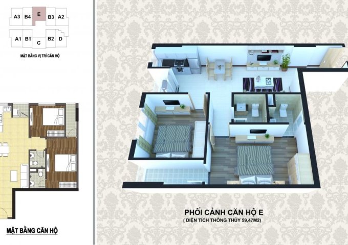 Bán chung cư Handico 30 tòa A4 đường 3/2, giá chỉ từ 617 triệu đồng