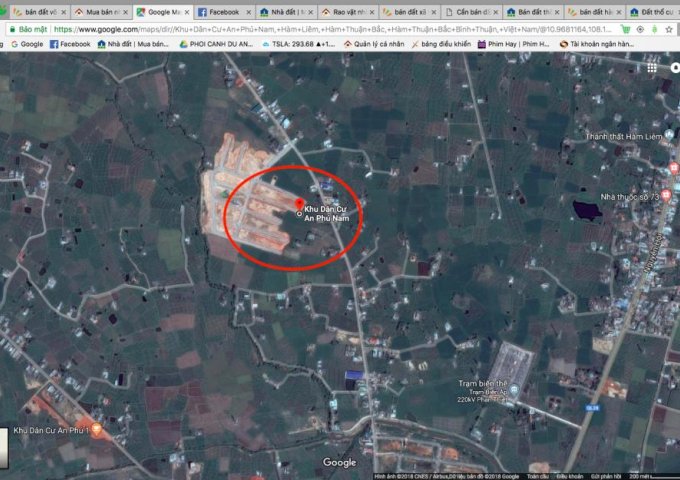 Bán đất Hàm Liêm, cạnh KDC Rạng Đông và KCN Phan Thiết giá 4,5tr/m2