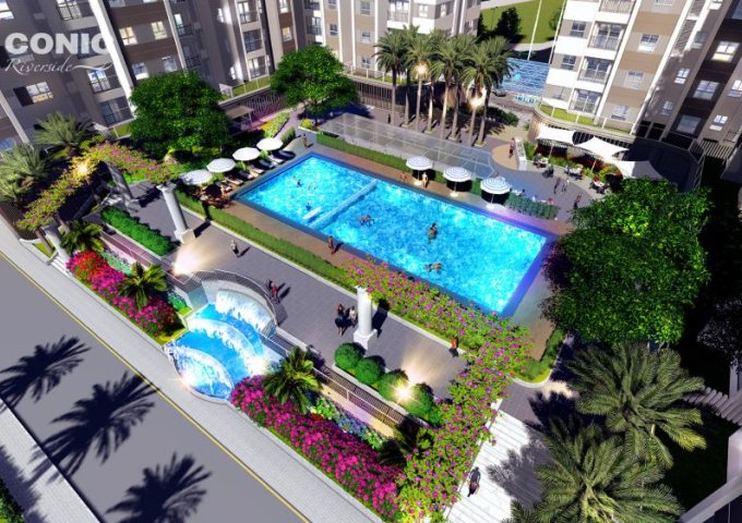 Bán căn hộ Conic riverside Quận 8, view sông, chỉ 180 triệu sở hữu ngay căn 2 PN