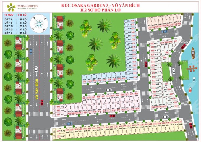 Bán đất nền khu dân cư Osaka Garden 3, Võ Văn Bích