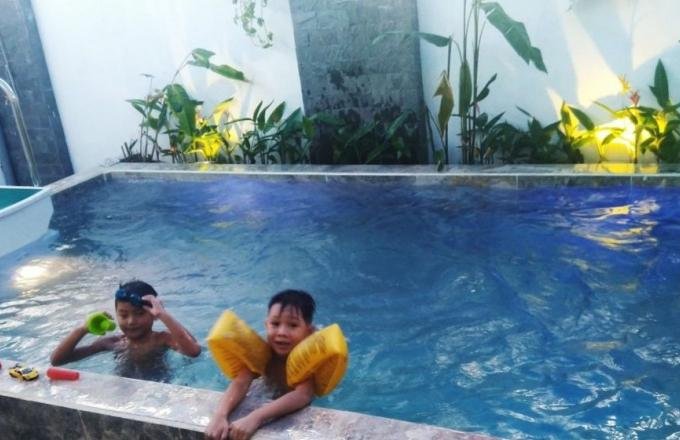 Biệt thự 3 PN, có bể bơi, gần tắm Tân Trà - (079.4141.588)