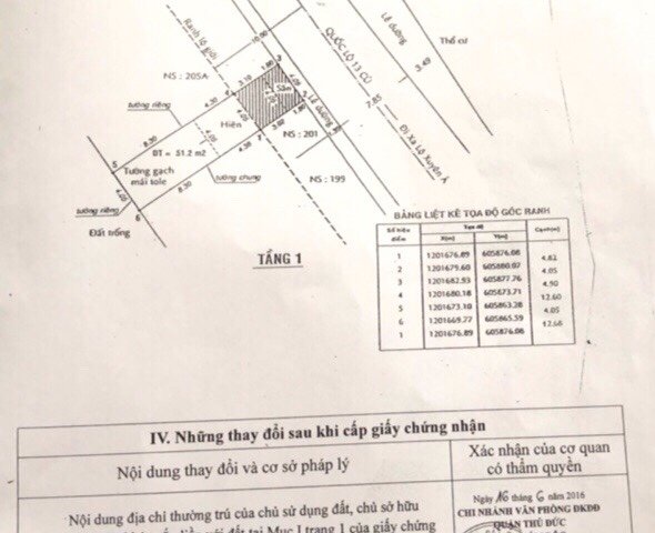 Bán nhà mặt tiền Quốc Lộ 13 cũ, Hiệp Bình Phước, DT 4x17.5m, cấp 4, vị trí cực đẹp
