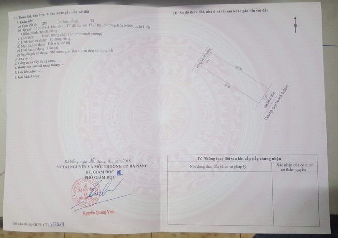 Bán đất đường Chơn Tâm 12, quận Liên Chiểu, Đà Nẵng