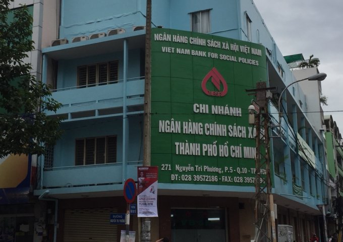Bán nhà 2 mặt tiền đường Nguyễn Tri Phương, Quận 10, DT: 7x15m
