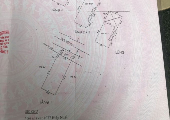 Bán nhà MT 65 Hiệp Nhất, P4, Tân Bình, 14,5 tỷ, DT: 5m x 16m