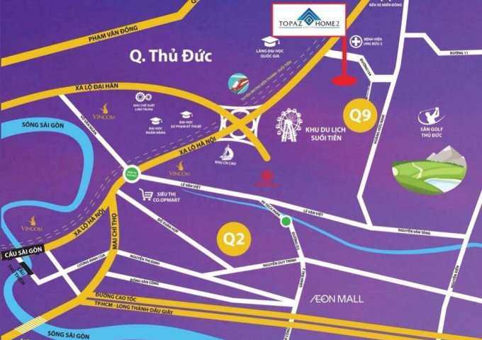 Mở bán 6 căn shophouse duplex của dự Topaz Home 2, gần Suối Tiên quận 9