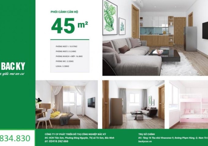 bán gấp căn hộ chung cư nhà ở xã hội Bắc kỳ yên phong, diện tích:45m2 