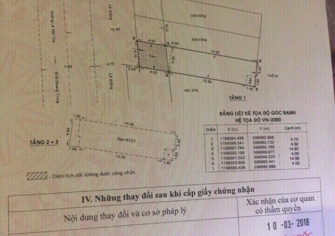 Cần bán nhà MT 328D đường Lê Văn Thọ, P11, Gò Vấp, DT: 4x18,5 m, giá 13,2 tỷ