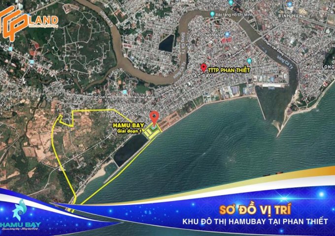 Chỉ với 50 triệu/lô, bạn có cơ hội sở hữu ngay đất mặt tiền biển Dự án Khu Đô thị HamuBay Phan Thiết...!!!
