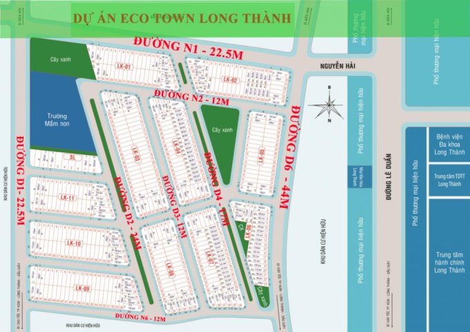 Mở bán dự án mới mặt tiền đường Nguyễn Hải, trung tâm thị trấn Long Thành