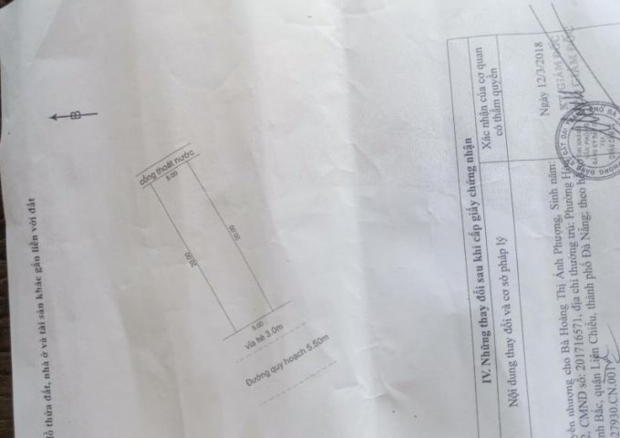 Cần Bán Lô Đất Đẹp Khu Phước Lý 2, Cẩm Lệ, Đà Nẵng.