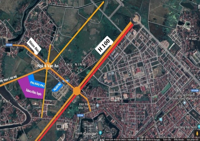Bán nền liền kề, biệt thự khu đô thị mới Palado Vạn An Khúc Xuyên TP Bắc Ninh, LH 0936 872 597